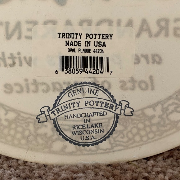 Trinity Pottery Oval Grandparents Plaque - Picture 3 of 5